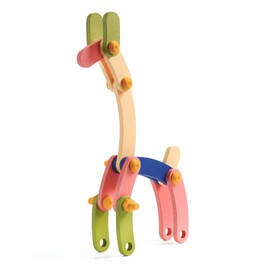 Djeco Buildo - Animals Wooden Construction Set