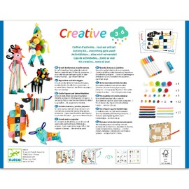 Djeco Creative Activity Kit - 6 Big Buddies & Dogs