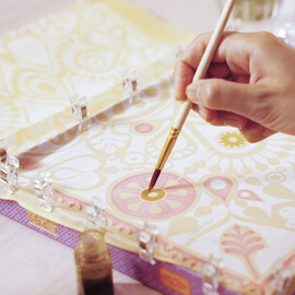 Djeco Atelier 11 - Floral Silk Scarf Painting Kit