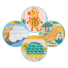 Djeco SoftiBook Lion Felt Activity Book