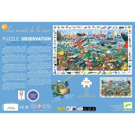Djeco Secrets of the Sea 200 Piece Observation Puzzle
