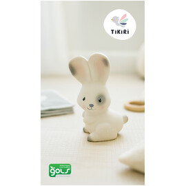 Tikiri Bunny Rubber Teether Rattle & Bath Toy (96814)