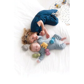 Tikiri Turtle Rubber Teether Rattle & Bath Toy in Retail Box