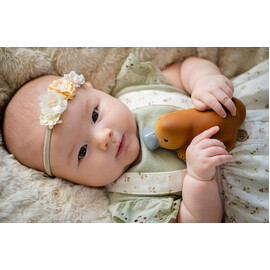 Tikiri Platypus  Rubber Teether Rattle & Bath Toy in Retail Box