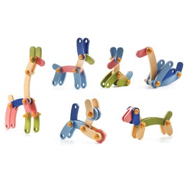 Djeco Buildo - Animals Wooden Construction Set