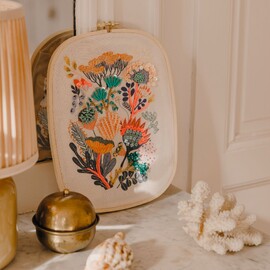 Djeco Atelier 58 - Floral Beadwork Embroidery Kit