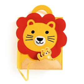 Djeco SoftiBook Lion Felt Activity Book