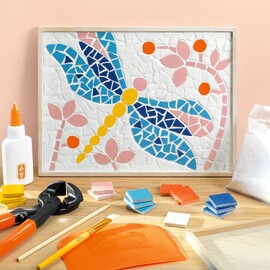 Djeco Atelier 72 – Dragonfly Mosaic Art Kit