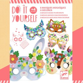 Djeco Do It Yourself Forest Animals Mosaic Mask Craft Kit