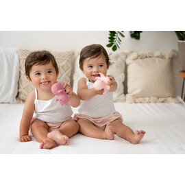 Tikiri Octopus  Rubber Teether Rattle & Bath Toy in Retail Box