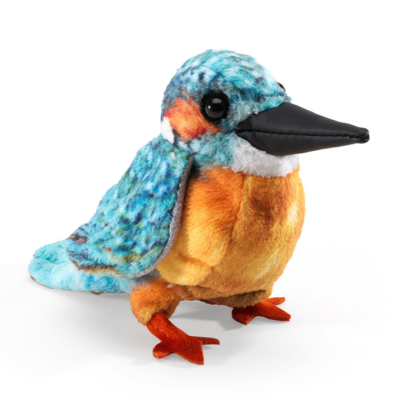 FM8012 Pack of 3 Mini Common Kingfisher Finger Puppets