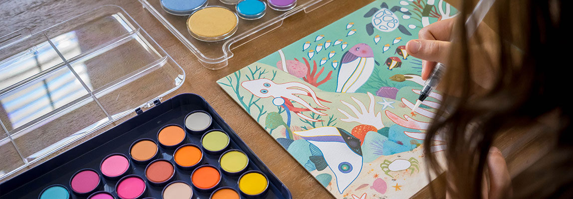 Djeco Design Range Arts and Craft Artistic watercolours