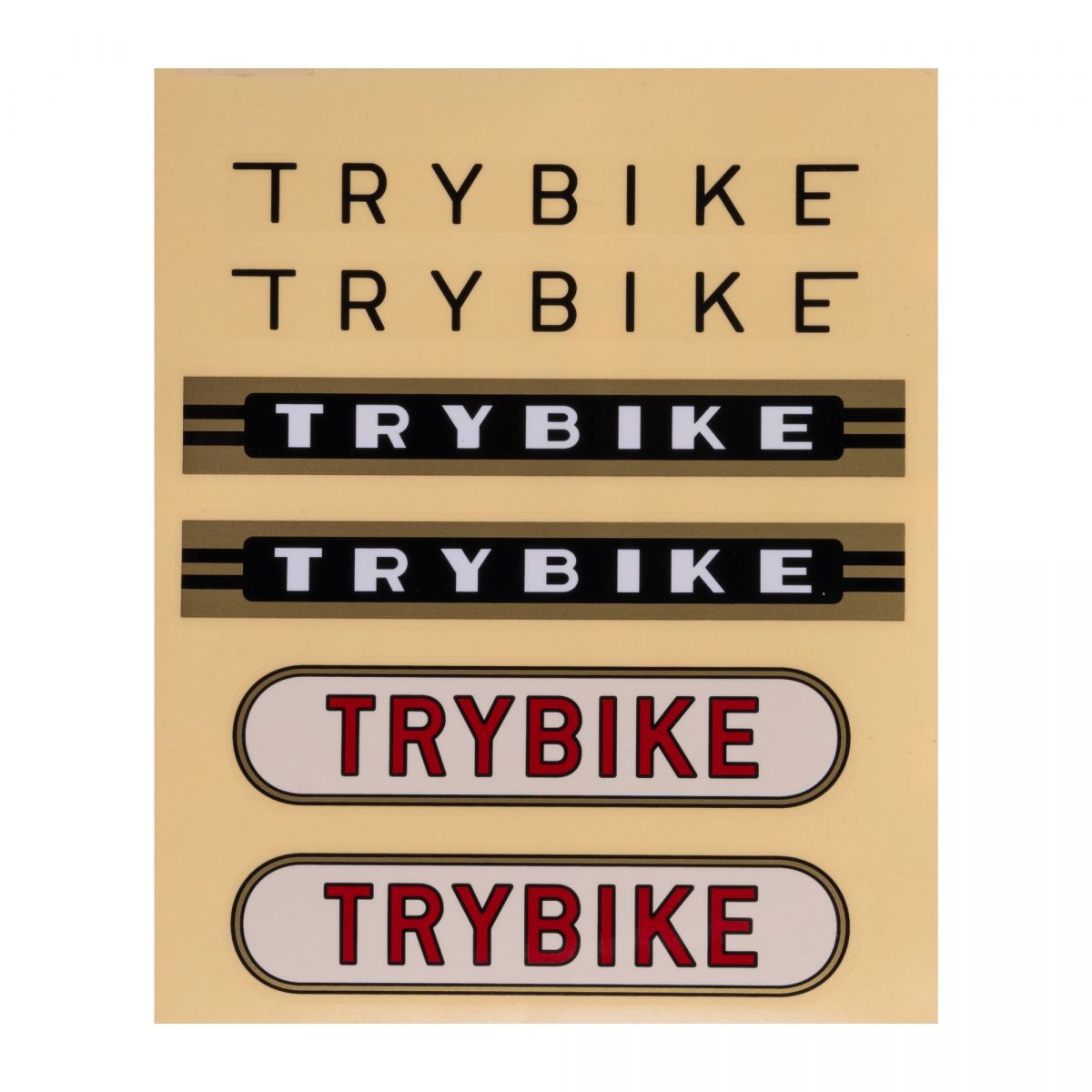 Trybike Sticker Sheet