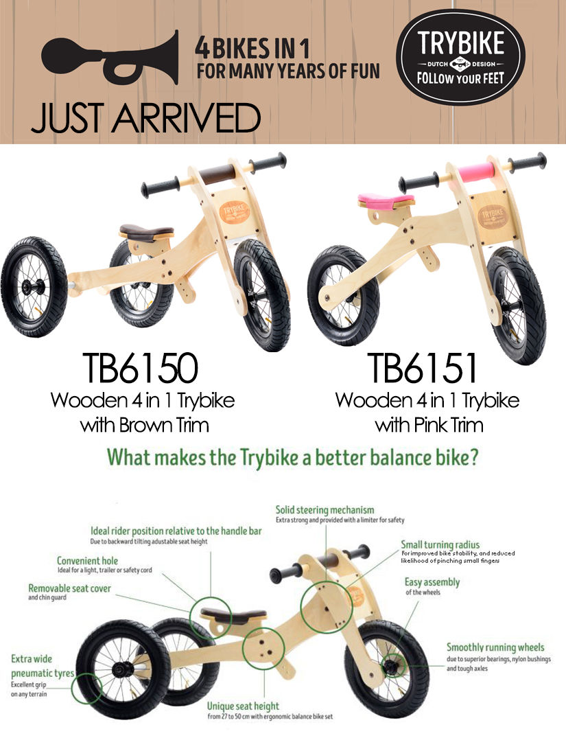 Kaleidoscope welcomes Trybike TB6150 TB6151