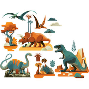WindowStickersDinosaurs
