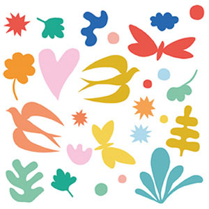 WindowStickersColouredFantasy