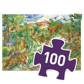 PuzzleObsDinosaursBook100pcs