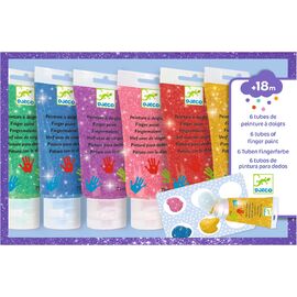 FingerPaintTubes6Glitter MOQ3