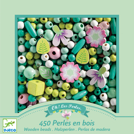 WoodenBeadsLeavesFlowers MOQ4