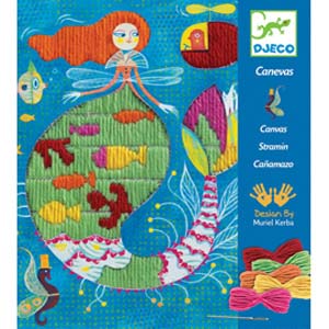 CanvasWoolDropStitchMermaid
