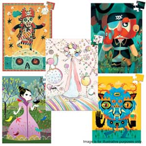 8 Assorted Djeco Mini Puzzles
