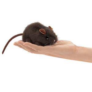 Mouse, Brown FingerPuppet (4)