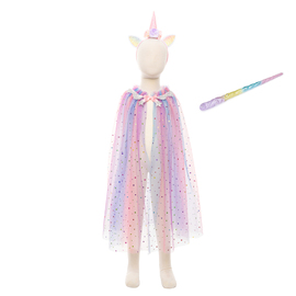 Rainbow Unicorn Cape Set