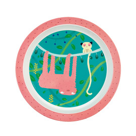 Jungle Baby Plate Sloth21cm(1)