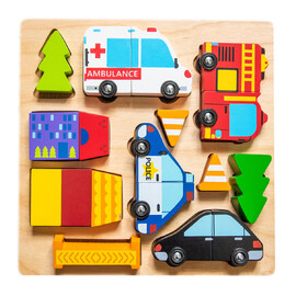 Vehicle Puzzle with Magnets