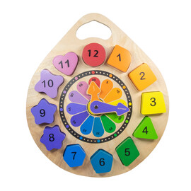 Shape Clock Chunky Puzzle$