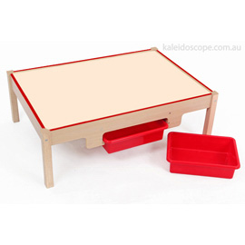 Wooden Play Table/2 Bins(1)