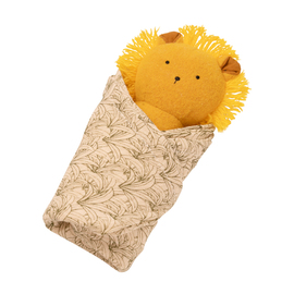 Lion Rattle + Burp Cloth $