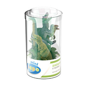 #MiniPLUSDinosaursSet1Tube,6p