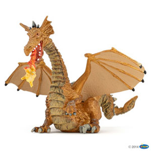 ##EnchantGold dragon with flame