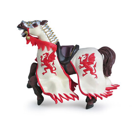 MedievalRed dragon king horse