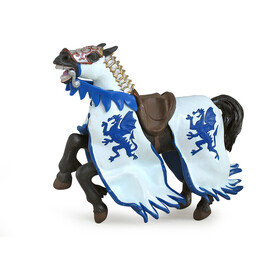MedievalBlue dragon king horse
