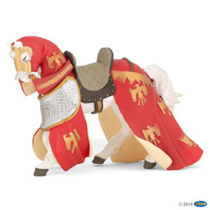 zzMedi Red Draped HorseRed