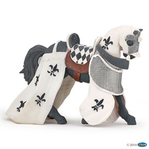 MedievalWhite draped horse