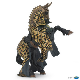 MedievalHorseKnightBlackGold