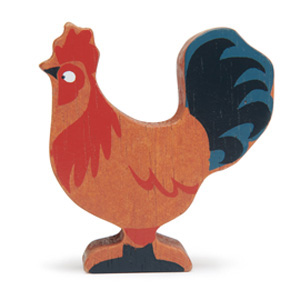 Rooster Wooden Animal (6 pack)