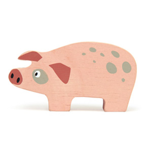 Pig Wooden Animal (6 pack)