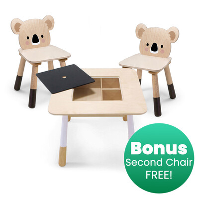 Buy Tender Leaf Toys BUY Table with Koala Chair and get Second Chair FREE! wholesale at Kaleidoscope Australasia Pty Ltd