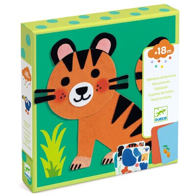 Buy Djeco Felt Boards - Soft Animals Collage Activity wholesale at Kaleidoscope Australasia Pty Ltd