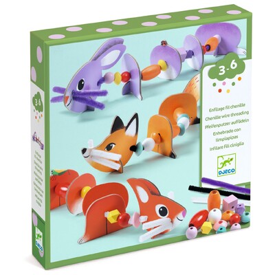 Buy Djeco Threading - Cute Animals Activity wholesale at Kaleidoscope Australasia Pty Ltd