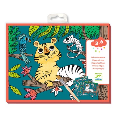 Buy Djeco Magic Reveal Paint - In the Jungle Activity wholesale at Kaleidoscope Australasia Pty Ltd