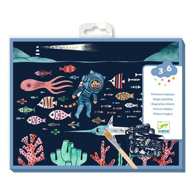 Buy Djeco Magic Reveal Paint - In the Ocean Activity wholesale at Kaleidoscope Australasia Pty Ltd