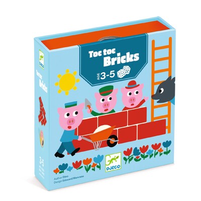 Buy Djeco Toc Toc Bricks First Dice Game wholesale at Kaleidoscope Australasia Pty Ltd