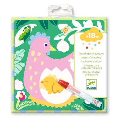 Buy Djeco Magic Colouring Peekaboo! Garden Baby Animals wholesale at Kaleidoscope Australasia Pty Ltd