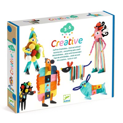 Buy Djeco Creative Activity Kit - 6 Big Buddies & Dogs wholesale at Kaleidoscope Australasia Pty Ltd
