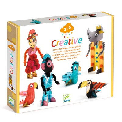 Buy Djeco Creative Activity Kit - 6 Savanna Animals wholesale at Kaleidoscope Australasia Pty Ltd